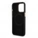 Guess PU 4G MagSafe Leather Hard Case - дизайнерски кожен кейс с MagSafe за iPhone 13 Pro Max (черен) 5