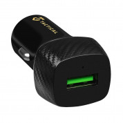 Tactical Field Plug 18W Single USB-A Car Charger - зарядно за кола с USB-A изход и технология за бързо зареждане за мобилни устройства (черен)