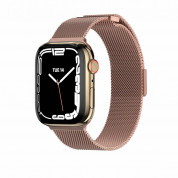 SwitchEasy Mesh Stainless Steel Watch Loop Band - стоманена, неръждаема каишка за Apple Watch 42мм, 44мм, 45мм (розово злато) 1