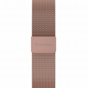 SwitchEasy Mesh Stainless Steel Watch Loop Band - стоманена, неръждаема каишка за Apple Watch 42мм, 44мм, 45мм (розово злато) 2