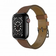 SwitchEasy Classic Genuine Leather Watch Band - кожена каишка от естествена кожа за Apple Watch 42мм, 44мм, 45мм (кафяв) 1