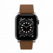 SwitchEasy Classic Genuine Leather Watch Band - кожена каишка от естествена кожа за Apple Watch 42мм, 44мм, 45мм, Ultra 49мм (кафяв) 1