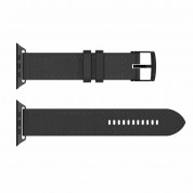 SwitchEasy Hybrid Silicone-Leather Watch Band - хибридна (естествена кожа и силикон) каишка за Apple Watch 42мм, 44мм, 45мм (сив) 3