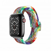 SwitchEasy Candy Braided Nylon Watch Loop Band for Apple Watch 38mm, 40mm, 41mm (rainbow)