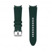 Samsung Hybrid Leather Strap 20mm S/M (ET-SHR88SGE) - оригинална кожена каишка за Samsung Galaxy Watch, Huawei Watch, Xiaomi, Garmin и други часовници с 20мм захват (зелен)