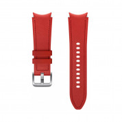 Samsung Hybrid Leather Strap 20mm S/M (ET-SHR88SRE) - оригинална кожена каишка за Samsung Galaxy Watch, Huawei Watch, Xiaomi, Garmin и други часовници с 20мм захват (червен)