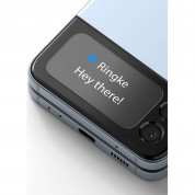 Ringke ID Glass - стъклено защитно покритие за задният дисплей на Samsung Galaxy Z Flip 4 (3 броя)(прозрачен) 1