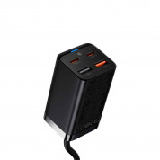 Baseus GaN 3 Pro Charger 65W QC4.0+ (CCGP040-101) - захранване за ел. мрежа за лаптопи, смартфони и таблети с 2xUSB-A и 2xUSB-C изходи с технология за бързо зареждане и USB-C кабел (черен) 3
