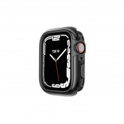 SwitchEasy Odyssey Glossy Edition Case - удароустойчив хибриден кейс за Apple Watch 41мм, 40мм (черен-лъскав)