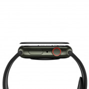 SwitchEasy Shield 3D Full Screen Protector - защитно покритие с извити ръбове за дисплея на Apple Watch 45мм (черен-прозрачен) 2