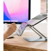 Ringke Outstanding Laptop Stand - сгъваема алуминиева поставка за MacBook и лаптопи от 11 до 17 инча (тъмносив) 7