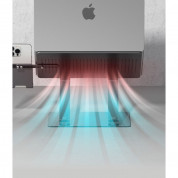 Ringke Outstanding Laptop Stand - сгъваема алуминиева поставка за MacBook и лаптопи от 11 до 17 инча (тъмносив) 13
