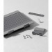 Ringke Outstanding Laptop Stand - сгъваема алуминиева поставка за MacBook и лаптопи от 11 до 17 инча (тъмносив) 4