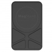 SwitchEasy MagStand Leather Stand - кожена поставка за кейсове и смартфони съвместима с MagSafe аксесоари (черен)