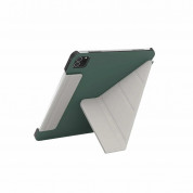 SwitchEasy Origami Case - полиуретанов кейс и поставка за iPad Pro 11 M1 (2021), iPad Pro 11 (2020), iPad Pro 11 (2018), iPad Air 5 (2022), iPad Air 4 (2020) (тъмнозелен) 3