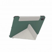 SwitchEasy Origami Case - полиуретанов кейс и поставка за iPad Pro 11 M1 (2021), iPad Pro 11 (2020), iPad Pro 11 (2018), iPad Air 5 (2022), iPad Air 4 (2020) (тъмнозелен) 4