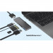 SwitchEasy SwitchDrive 6-in-1 USB-C Hub With USB-C Extention Cable - мултифункционален USB-C хъб за свързване на допълнителна периферия за iPad Pro и MacBook с USB-C порт (тъмносив) 11