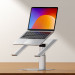 Baseus Metal Adjustable Laptop Stand - регулируема алуминиева поставка за MacBook и лаптопи от 11 до 17 инча (сребрист) 12