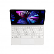 Baseus Brilliance Wireless Touchpad Keyboard Case (ARJK000202) - полиуретанов калъф, клавиатура, тракпад и поставка за iPad Pro 11 M1 (2021), iPad Pro 11 (2020), iPad Pro 11 (2018), iPad Air 5 (2022), iPad Air 4 (2020) (бял) 1