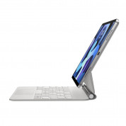 Baseus Brilliance Wireless Touchpad Keyboard Case (ARJK000202) - полиуретанов калъф, клавиатура, тракпад и поставка за iPad Pro 11 M1 (2021), iPad Pro 11 (2020), iPad Pro 11 (2018), iPad Air 5 (2022), iPad Air 4 (2020) (бял) 2