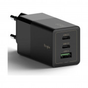 Ringke GaN Laptop Charger 65W - захранване за ел. мрежа за лаптопи, смартфони и таблети с USB-A и 2xUSB-C изходи с технология за бързо зареждане (черен) 1