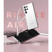 Ringke Air Case - силиконов (TPU) калъф за Samsung Galaxy S22 Ultra (прозрачен) 11