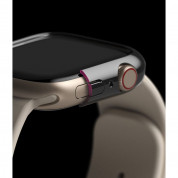 Ringke 2x Slim Watch Case - комплект от два броя качествен твърд кейс за Apple Watch 7 45мм (прозрачен и тъмносив) (2 броя) 5