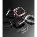 Ringke 2x Slim Watch Case - комплект от два броя качествен твърд кейс за Apple Watch 7 45мм (прозрачен и тъмносив) (2 броя) 7