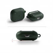 Ringke AirPods 3 Onyx Case - силиконов удароустойчив калъф с карабинер за Apple AirPods 3 (тъмнозелен) 2