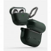 Ringke AirPods 3 Onyx Case - силиконов удароустойчив калъф с карабинер за Apple AirPods 3 (тъмнозелен) 5