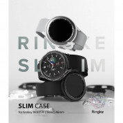 Ringke 2x Slim Watch Case - комплект от два броя качествен твърд кейс за Samsung Galaxy Watch 4 Classic 46 мм (прозрачен и черен) (2 броя) 5