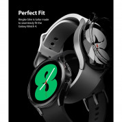 Ringke 2x Slim Watch Case - комплект от два броя качествен твърд кейс за Samsung Galaxy Watch 4 Classic 44 мм (прозрачен и черен) (2 броя) 6