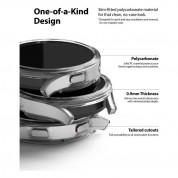 Ringke 2x Slim Watch Case - комплект от два броя качествен твърд кейс за Samsung Galaxy Watch 4 Classic 44 мм (прозрачен и черен) (2 броя) 1