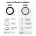 Ringke Bezel Styling + Ringke Air Sports 40-02 - рамка с висока степен на защита и силиконов (TPU) кейс за Samsung Galaxy Watch 4 40мм (черен)  9