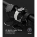 Ringke Bezel Styling + Ringke Air Sports 40-02 - рамка с висока степен на защита и силиконов (TPU) кейс за Samsung Galaxy Watch 4 40мм (черен)  7