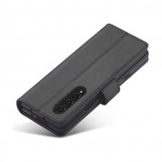 Tech-Protect Wallet Leather Flip Case - кожен калъф, тип портфейл за Samsung Galaxy Z Fold 4 (черен) 2