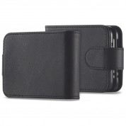 Tech-Protect Wallet Leather Flip Case - кожен калъф, тип портфейл за Samsung Galaxy Z Flip 4 (черен) 1