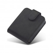 Tech-Protect Wallet Leather Flip Case - кожен калъф, тип портфейл за Samsung Galaxy Z Flip 4 (черен)