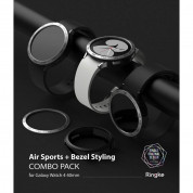 Ringke Bezel Styling 40-01 + Ringke Air Sports Samsung Galaxy Watch 4 40mm (silver and black) 3