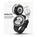Ringke Bezel Styling + Ringke Air Sports 40-01 - рамка с висока степен на защита и силиконов (TPU) кейс за Samsung Galaxy Watch 4 40мм (сребрист и черен)  3