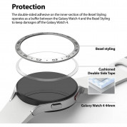 Ringke Bezel Styling Stainless Steel 40-01 - рамка от неръждаема стомана с висока степен на защита за Samsung Galaxy Watch 5, Galaxy Watch 4 44мм (сребрист) 4