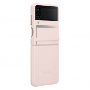 Samsung Leather Cover EF-VF721LPEGWW - оригинален кожен кейс (естествена кожа) за Samsung Galaxy Z Flip 4 (розов) 2