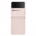 Samsung Leather Cover EF-VF721LPEGWW - оригинален кожен кейс (естествена кожа) за Samsung Galaxy Z Flip 4 (розов) 1