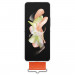 Samsung Silicone Cover With Strap EF-PF711TNEGWW - оригинален силиконов кейс с ластик против изпускане за Samsung Galaxy Flip 4 (бял) 3