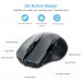 TeckNet BM307 Bluetooth Mouse - ергономична безжична мишка с блутут (за PC) (сив) 6