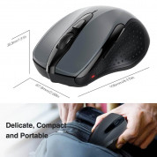 TeckNet BM307 Bluetooth Mouse - ергономична безжична мишка с блутут (за PC) (сив) 4
