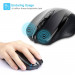 TeckNet BM307 Bluetooth Mouse - ергономична безжична мишка с блутут (за PC) (сив) 4