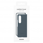 Samsung Leather Cover EF-VF936LJEGWW - оригинален кожен кейс (естествена кожа) за Samsung Galaxy Z Fold 4 (сив) 4