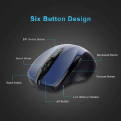 TeckNet BM307 Bluetooth Mouse - ергономична безжична мишка с блутут (за PC) (син) 4