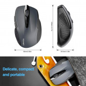 TeckNet M003-v3 Pro 2.4G Wireless Mouse - ергономична безжична мишка (за Mac и PC) (сив) 5